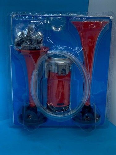 New Race Rally Kit Car 12v Twin Air Horn Kit - Complete with Relay & Hardware - Picture 2 of 2