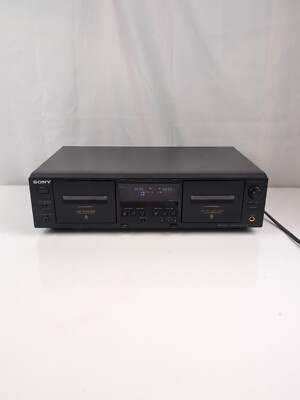 SONY TC-WE475 Dual Cassette Deck Tape Recorder Player (Needs New Deck Belt)