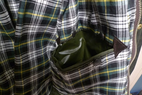 BARBOUR- A200 BORDER WAX COTTON JACKET - SAGE - MADE @ UK - EXCELLENT - 48 image 24