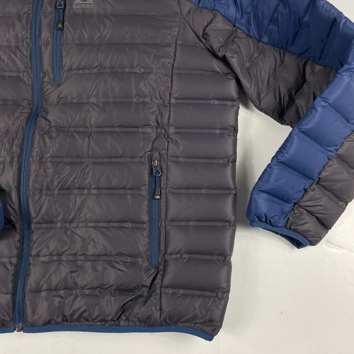 Gerry Jacket Mens 2XL XXL Gray 650 Down Puffer Full Zip Hiking Quilted Outdoors - Picture 5 of 15