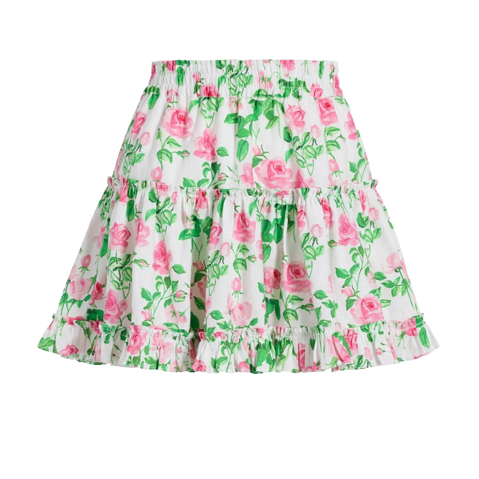 亚麻 FLARE 花卉裙子