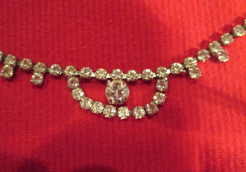 Vintage Set 3 of 3 Rhinestone Necklace & Bracelet- One elegant multi drop. EX - Picture 2 of 5