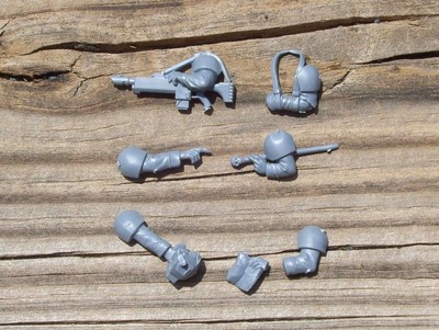 40K IG Cadian Command Arms Swagger Stick Pointing Bits 6 Bitz