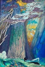 The Dreams of Nodeus Art Print – Sidney Sime 1905 Fantasy Illustration