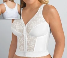 Exquisite Form Fully FRONT CLOSURE Original Longline Posture Bra 34-48 B C D DD 