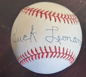 Buck Leonard Signed American League Baseball 