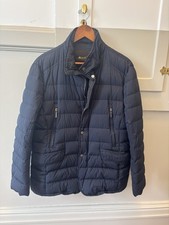 Moorer Giubbotto Uomo Blu Navy Italiano Tampone Taglia 50