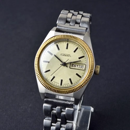 Exc RAKETA "Rolex" USSR Day/Date Watch. Serviced. Vintage Soviet
