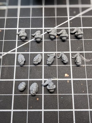 Warhammer 40k Firstborn Space Wolves Space Marine Head x13 First Born Space Wolf