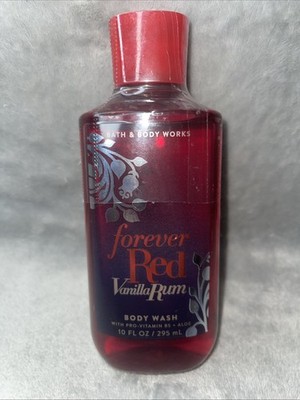BATH & BODY WORKS FOREVER RED VANILLA RUM BODY WASH SHOWER GEL 10 FL OZ NEW