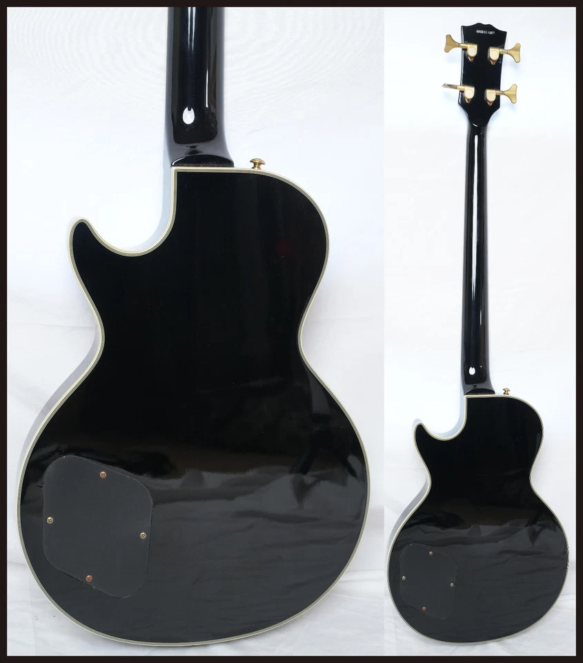Grass Roots by ESP G-LB-52CC BLACK 2005 Les Paul Bass (Les Paul Custom Type) - image 2 of 4