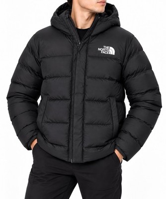 The North Face Baltic Down Puffer Hoodie Men s Large Black NF0A7V6W NWT