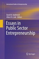 Essays In Public Sector Entrepreneurship David B. Audretsch