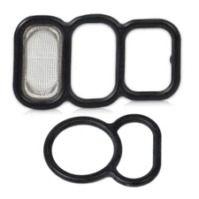 Upper Lower VTEC Solenoid Spool Valve Gasket Filter Seal fit for Honda Accord *2