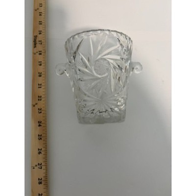 lead crystal vase with handles