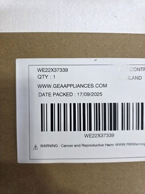 OEM Ge Dryer User Interface Board Part #WE22X37339