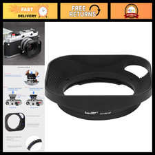 Square Metal Lens Hood for 28mm F2 35mm F1.5 Cameras - Black, Durable Design