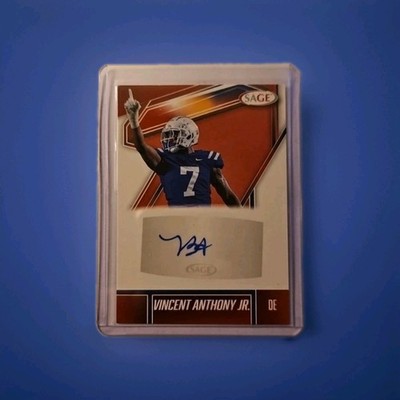 2026 Sage Low Series - Autographs Vincent Anthony Jr #A-VA Red