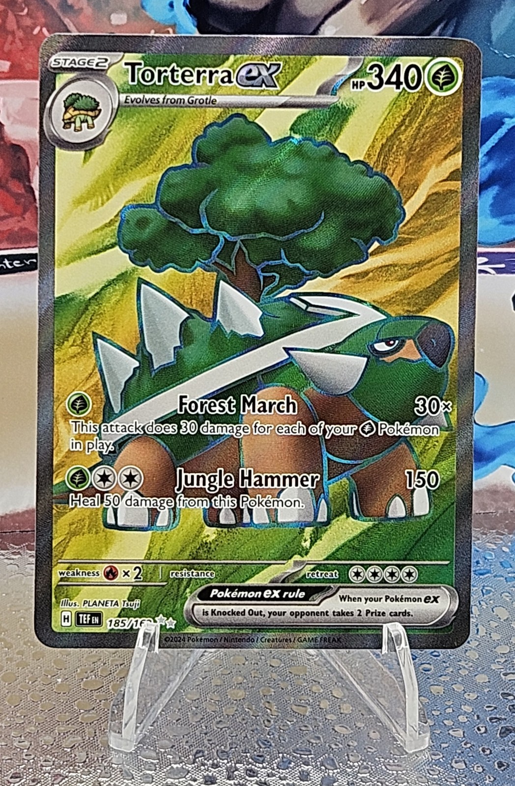 Torterra ex 185/162 Ultra Rare Temporal Forces Pokemon Holo Near Mint