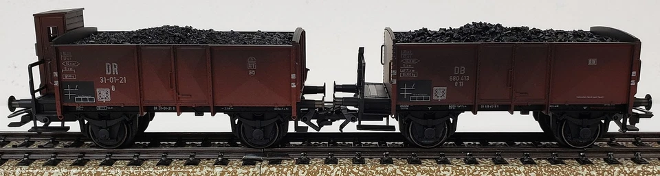 MARKLIN NEW #46030 German DR/DB Post WWII Era Weathered 10 Pieces Coal Car Set - Image 4 of 4