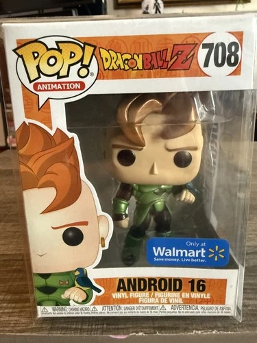 Funko Pop! Vinyl: Dragon Ball - Android 16 (Metallic) - Walmart (Exclusive) #708