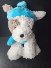 Hugfun International Puppy Teddy Bear Plush Scarf Bonnet Stuffed Animal 