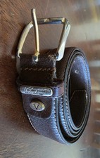 Vintage Valentino Creations Men's Brown Belt Dress Fashion Accessory