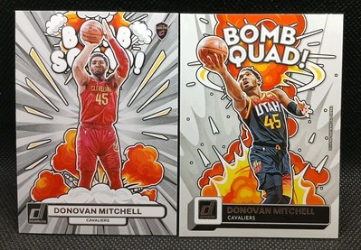 Donruss BOMB SQUAD Card Lot (2) Donovan Mitchell Cavs