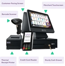 NRS POS System For Retail -Requires Merchant Account Prior to Shipping! USA Only