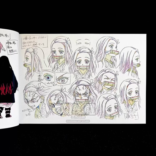 Anime Demon Slayer:Kimetsu no Yaiba manuscript Full Color Picture Album Art Book - Picture 11 of 13