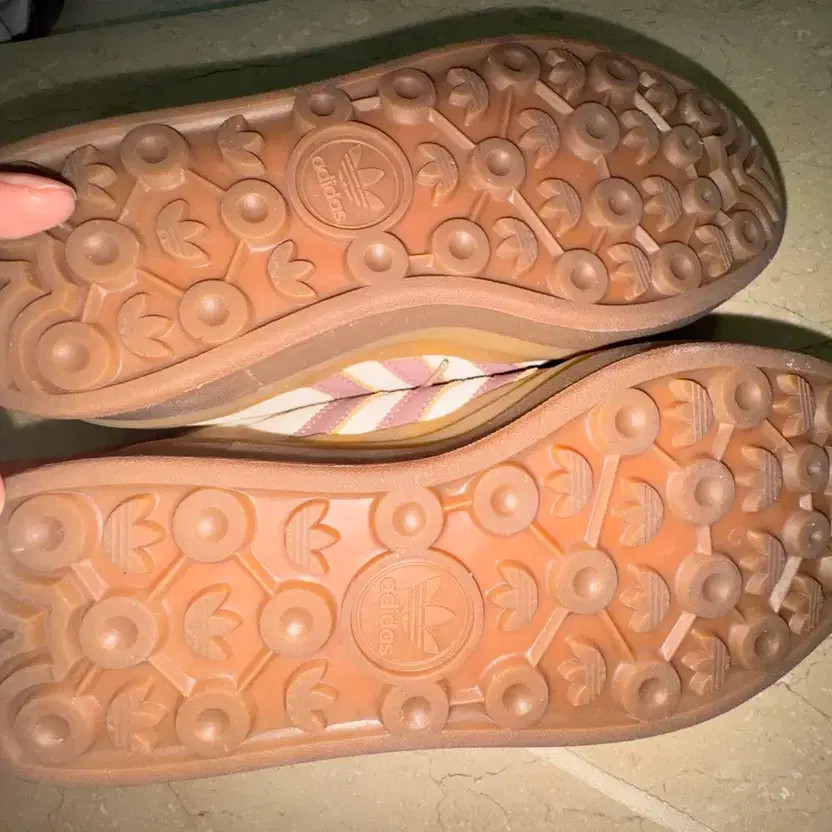 Adidas Gazelle Bold Sneakers, Cream & Pink, Size 220 thumbnail 7