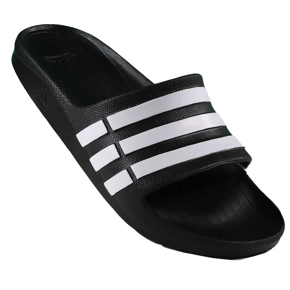 Adidas Duramo SL Slide Sandals Black White Mens Size 7 NEW NIB Athletic FY8786 adidas | Shoes | Adidas Duramo Sl Slide Sandals Black White  main image 4