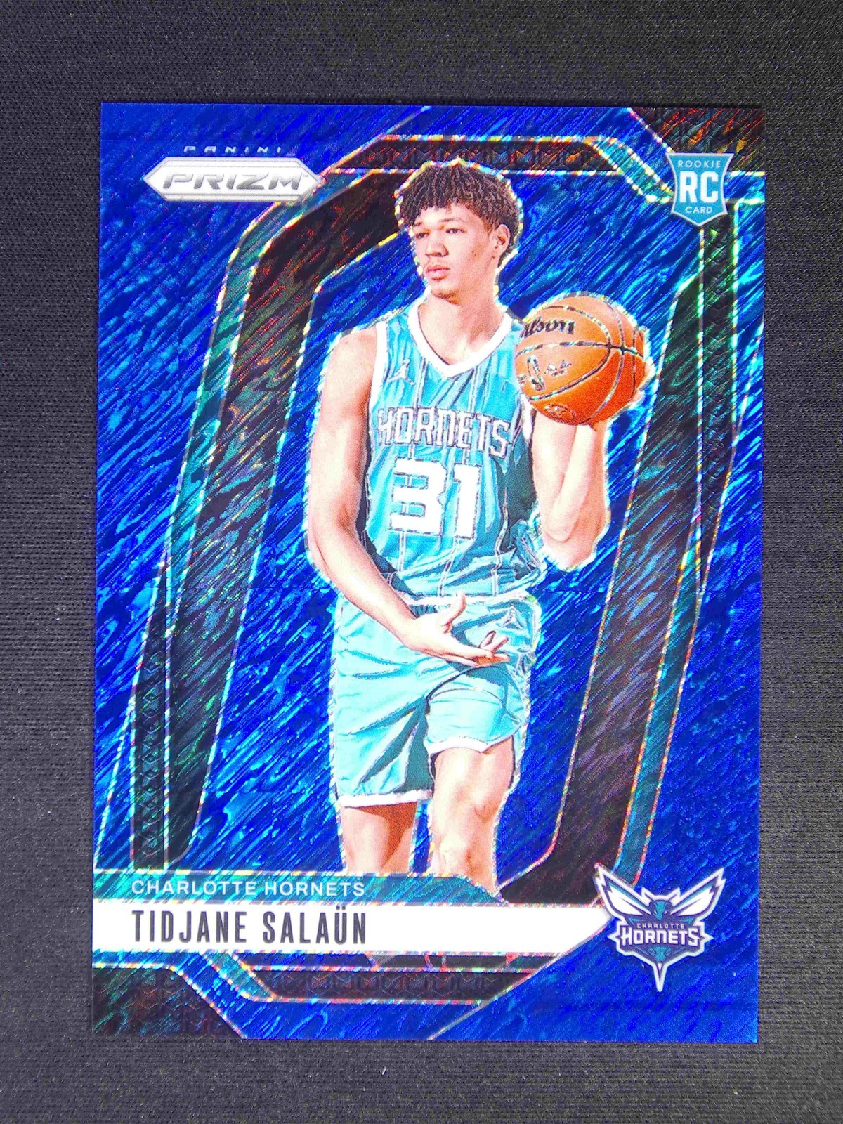 2024-25 Panini Prizm Tidjane Salaun #262 RC Rookie Blue Shimmer /35