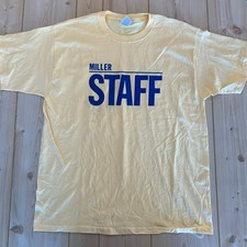 Vintage Y2K Miller Beer Brewery Lite High Life Genuine Draft Staff T-Shirt XL