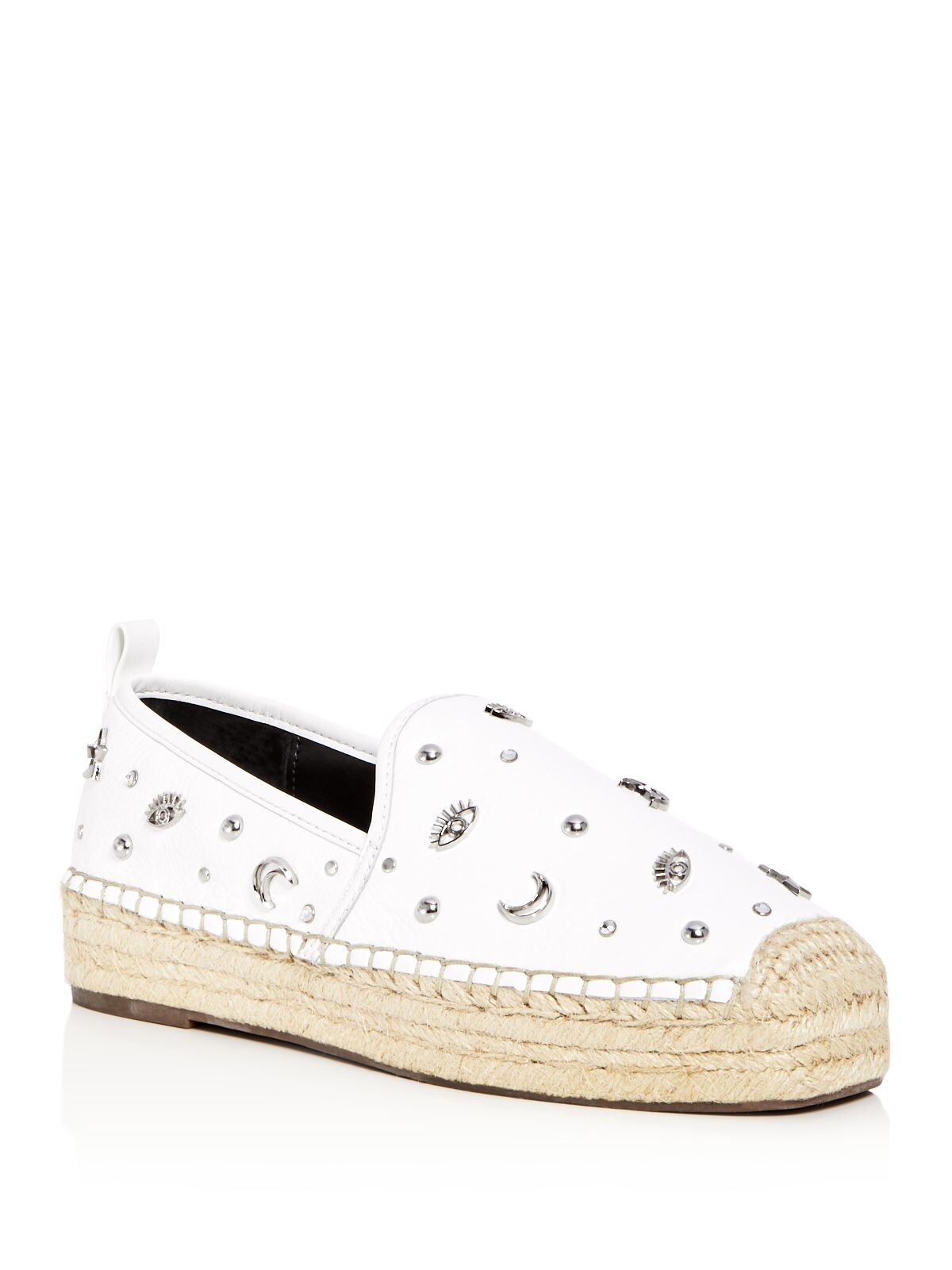 REBECCA MINKOFF Womens White Cap Beef Rolled Beatriz Platform Slip On Shoes 10 M 11090₽