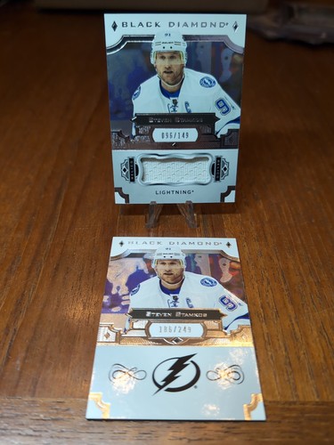 2017-18 UD BLACK DIAMOND STEVEN STAMKOS JERSEY /149 GAME USED /249 Lot Lightning