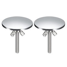 Kitchen Sink Hole Covers, 2Pcs - Zinc Alloy Faucet Hole Cover Bright Chrome 