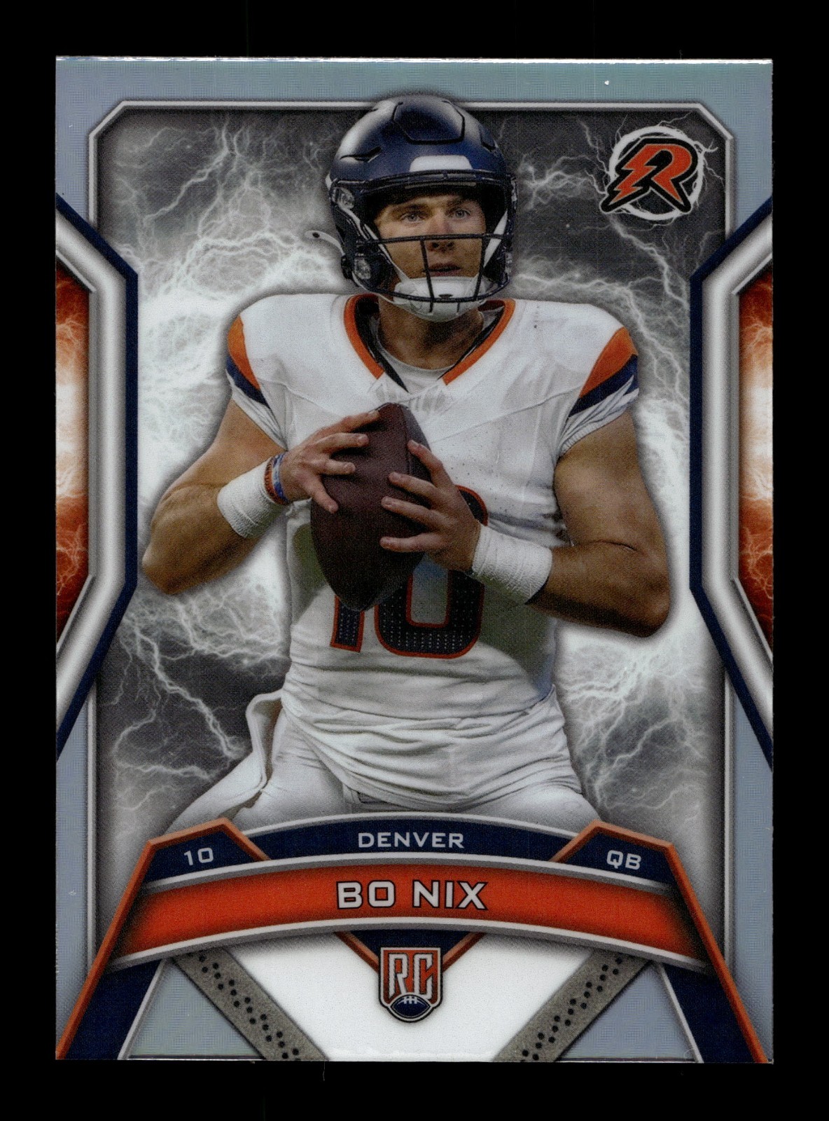 2024 Topps Resurgence Silver Static Refractor #125 Bo Nix RC Rookie BRONCOS