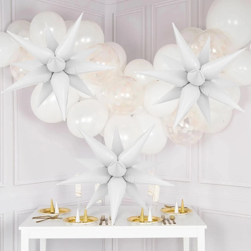 72 Piezas Globos Estrella Lámina para Cumpleaños, Boda, Graduación, Decoración Halloween Foto 3 de 4