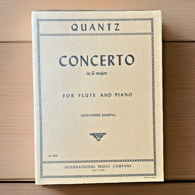 Quantz ~ Concerto in G Major ~ Flute and Piano ~ Jean-Pierre Rampal