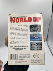 Michael Andretti's World GP NES Nintendo Complete CIB Good Condition! Nice!