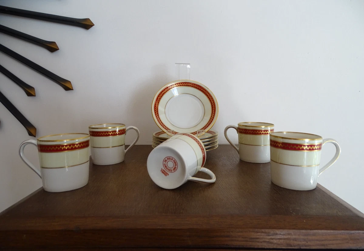 Lot De 2 Tasses Haviland Florentine Lavande – Déjeuner Avec Pot à Lait Et Sucrier Neufs