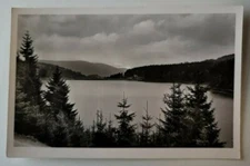 RPPC Postcard~ Schwarzenbach Dam~ Forbach, Germany