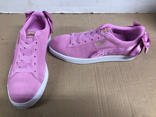 puma pink bow trainers
