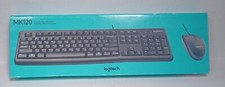 Logitech MK120 Wired Keyboard and Mouse Combo Full-Size Keyboard Black New