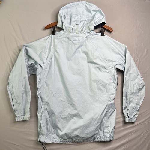 Marmot Jacket Womens Medium Blue Precip Waterproof Packable Raincoat Outdoor - Picture 17 of 20