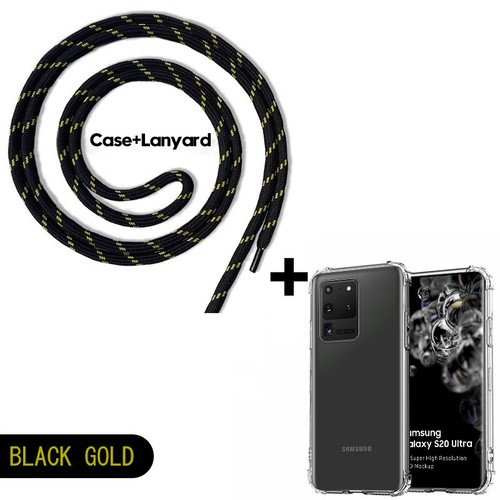 CrossBody Lanyard Clear Case For Samsung S25 S24 S23 S22 S21 Ultra S20 FE Cover - Photo 16 sur 24