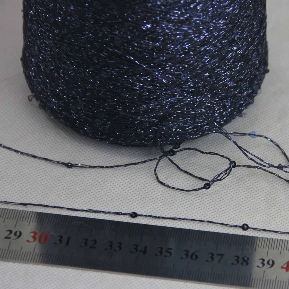 C Moda 1 Cono 500g Lentejuelas Brillantes Hágalo Usted Mismo Nylon Encaje Tejido a Mano Hilo de Ganchillo 02 Foto 2 de 4