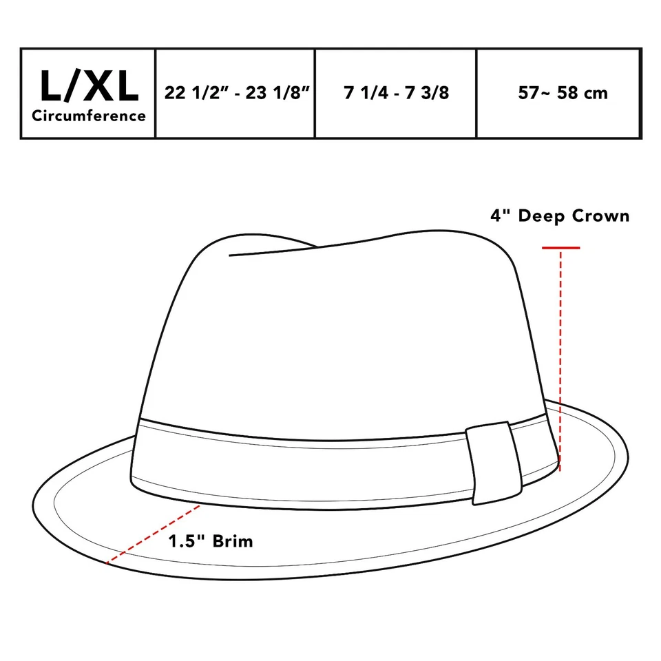 Fedora Hat - Black Horn Light Weight Classic Soft Summer Cool Mesh Fedora 1015 Foto 3 de 4