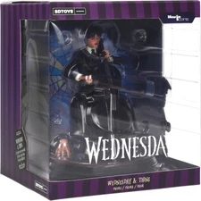Wednesday Addams With Cello And Thing Mano Action Figure SD TOYS